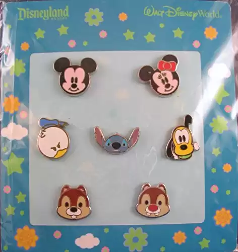 7 Piece Disney Pin Starter Set Baby Faces 2010