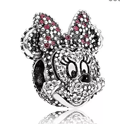 PANDORA Disney Sparkling Minnie Portrait Charm, Limited Edition