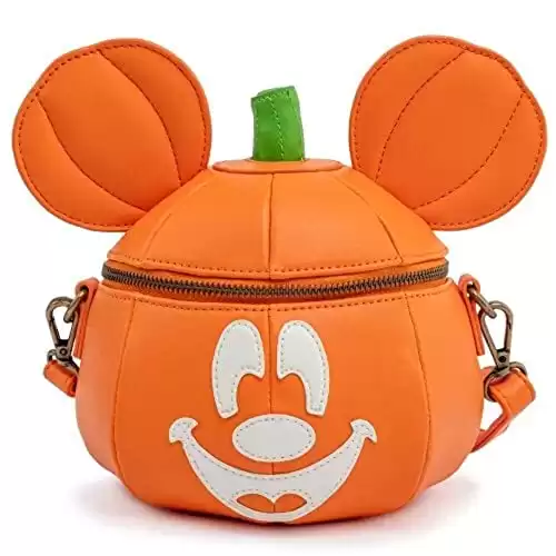 Loungefly Disney Mickey Mouse Mick-O-Lantern Halloween Crossbody Purse