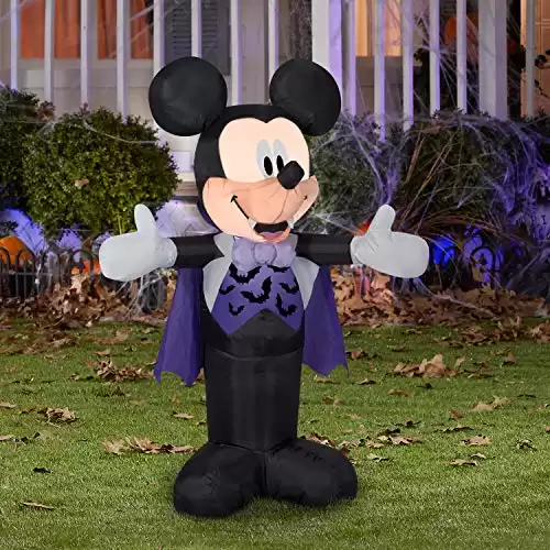 Gemmy 3.5 ft. Airblown Mickey in Vampire Costume Disney